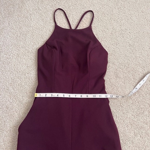 Speechless‎ Women's Medium Plum Jumpsuit Strappy Criss Cross Back Lace - Picture 9 of 16